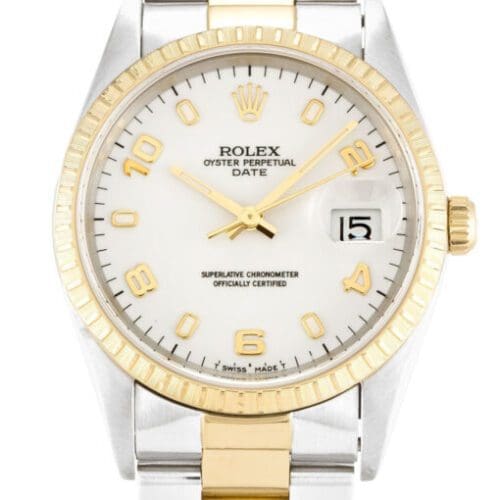 Rolex Oyster Perpetual Date 34mm White Dial